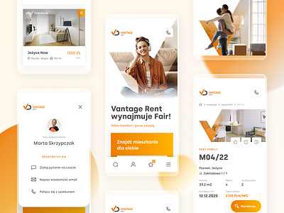 Vantage Rent - Website mobile