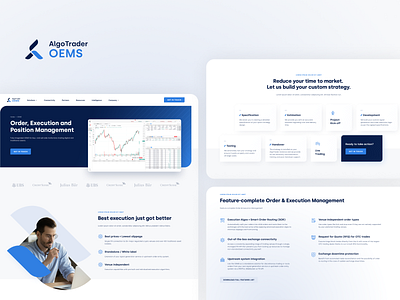 AlgoTrader - Website UI/UX #2 algotrader bank bitcoin crypto dynamic finance ui ux website