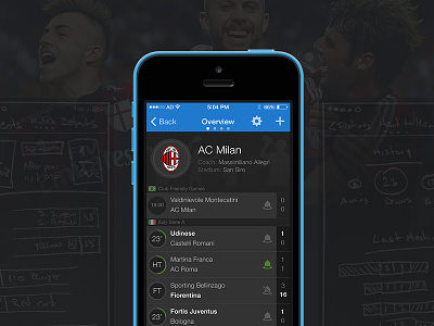 Live sport tracking app betting ios live mobile soccer sport tracking ui