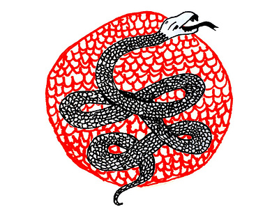 Black Mamba animal black mamba branding design doodle doodles illustration photoshop snakes