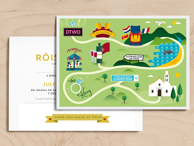 Wedding Map Invitation