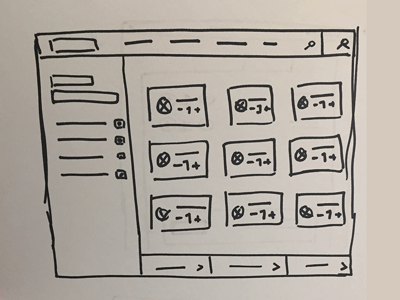 Shopping List UI Progression wireframe photoshop sketch desktop cooking recipe interface ui design gif