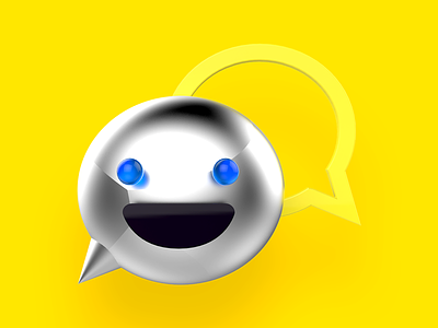 Some fun with icon for PlayPad 3d android bright cinema icon design message messaging metal yellow