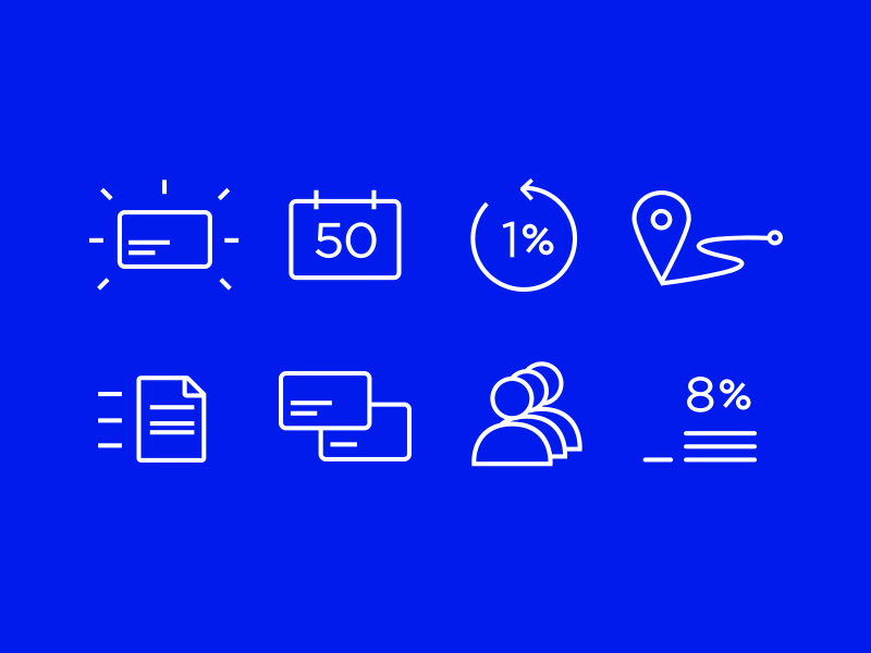 Outlined Icons For Svrbank.ru By Dmitry Trostin For Looi Factory On 