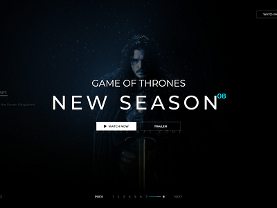 Game Of Thrones daily game game of thrones got hbo john snow thrones tv ui ux web design