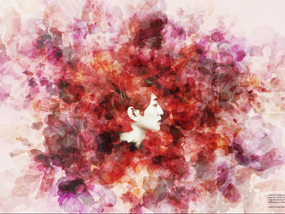 Floral digital digital edit floral illustrator pink purple red vector