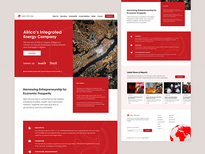 Energy Company Landing Page energy gas landing page oil ui