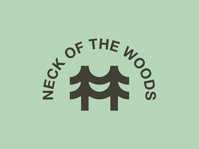 Neck of The Woods by Fhoke branding happy logo logodesign smile tree trees