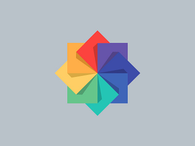 Wordpress Theme Logo branding colour wheel colours geometric logo swatches wheel windmill