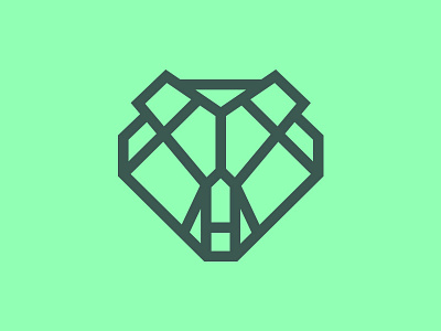 Bear Icon bear geometric head