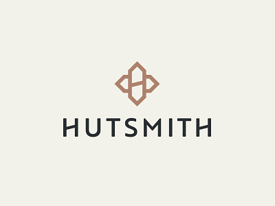 Hutsmith Logo building cabin house hut