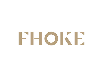 FHOKE Logo Concept shape typography