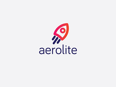 aerolite logo aerolite dailylogochallenge icon logo rocketship