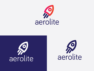 aerolite logo aerolite dailylogochallenge icon logo rocketship