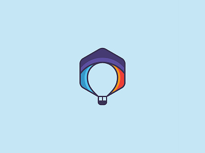 Logo Challenge2 colourful dailylogochallenge graphicdesign hotairballoon icon illustration