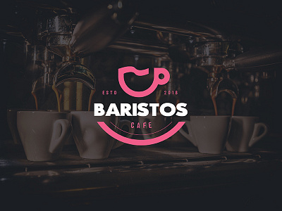 Baristos Cafe branding design icon identity illustration logo typography vector