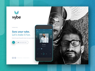 vybe app website app icon interface layout logo ui ui design ux web web design