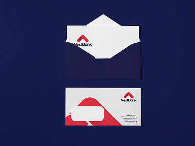 NestBank branding design identity layout logo