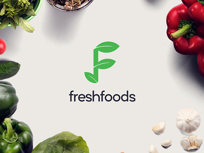 Fresh foods branding design icon identity illustration logo typography vector