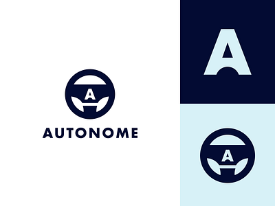 Car logo - Autonome branding car car logo clean colorcombination design illustration logo