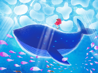 the blue whale illustration