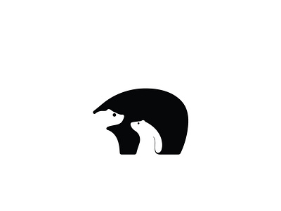 Bear Mom animal bear behance blackandwhite branding design dribbble icon identity logo minimal salvinmathew vector