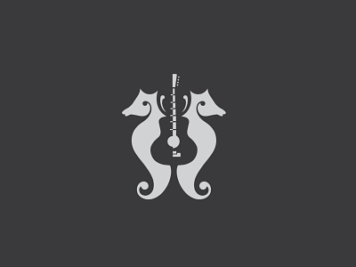 sea horse + guitar behance blackandwhite clever design app designs dribbble guitar horse logo logotype minimal music music app musician nagativespace salvinmathew sea vector website worlddesign