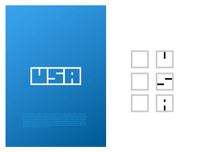 Usa Typography app behance clever design dribbble icon identity logo mark minimal salvinmathew text typography typography design ui usa ux vector web website