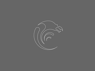Ocean Dragon app behance branding clever design dragon dribbble icon identity logo mark minimal ocean salvinmathew sea ui ux vector web website