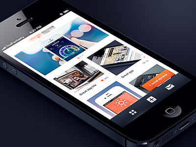 Secret app UI app design gallery ios iphone mobile simple the funtasty tooltip ui ux