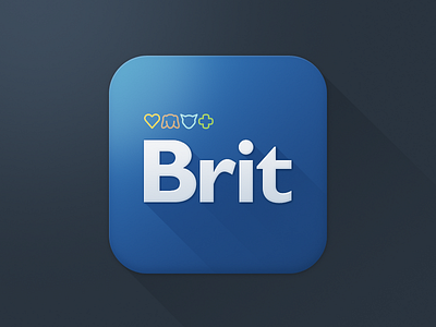 Brit icon [WIP] app application application icon blue brit design icon ios iphone mobile the funtasty