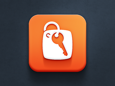 Hotel.cz icon WIP app application icon design hotel icon ios iphone key mobile orange the funtasty
