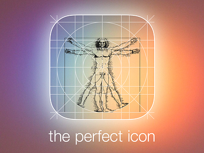 Leonardo's iOS 7 perfect icon da vinci icon ios ios 7 leonardo man perfect vitruvian