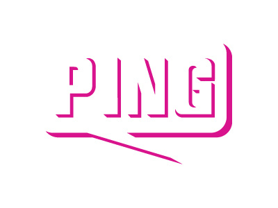 Ping Logo | THIRTY logo | Challenge #4 | <30 mins challenge4 chatapp design logo logos magenta ping pinglogo shadow thirty thirtylogo thirtylogos