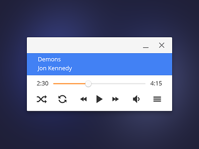 Chrome OS audio player app audio player chrome os desktop icon music simple sound ui