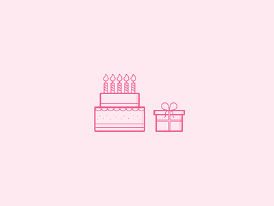 Birthday, invite giveaway and freebie birthday cake dribbble gift giveaway invites pink