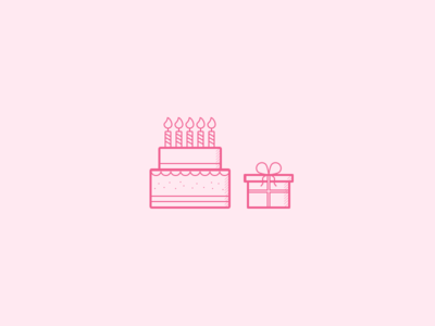 Birthday, invite giveaway and freebie birthday cake dribbble gift giveaway invites pink