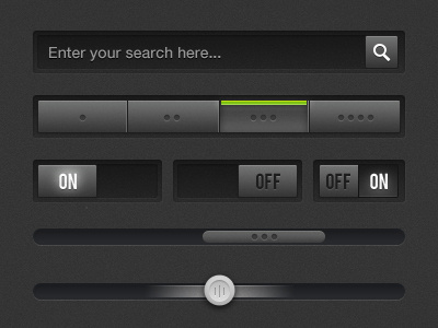 UI Kit black green interface ui ui kit webdesign