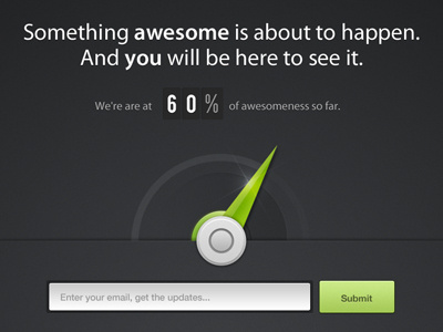 Waiting Page black green progress splash waiting page webdesign