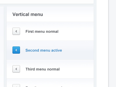 Clean vertical Menu blue clean light menu vertical webdesign white