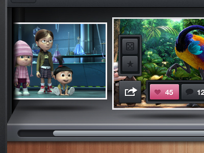 Ipad App app black image interface ipad pink slider ui wood