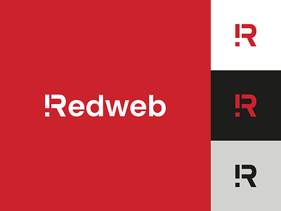 Redweb Logomark brand brand identity branding design branding designer flat illustration logo logo design logomark minimal tech