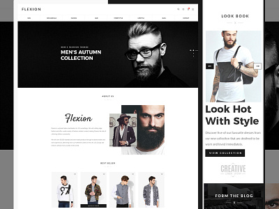 Flexion - Creative Fashion Store Responsive Shopify Theme ecommerce fashion funiture magento psd psdesign shopify shopifystore templates webdesign website