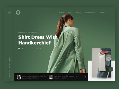 Hero Slider Concept fashion minimal mondrianizm slider slideshow userexperience website