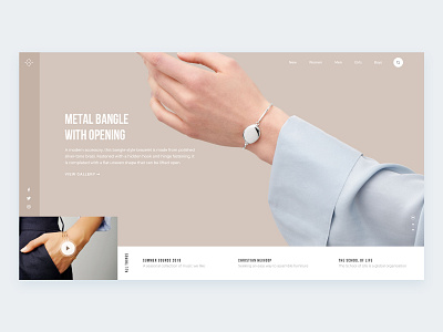 The Huxton - Hero Concept for Jewelry design ecommerce jewelry jewelry design jewelry store mondrianizm multipurpose typography ui ux