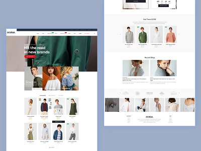 Ocolus - Multi-purposes WooCommerce Theme design ecommerce ecommerce design ecommerce shop fashion minimal multipurpose ocolus theme theme design theme for wordpress theme forest typography ui ux wordpres wordpress blog theme wordpress design