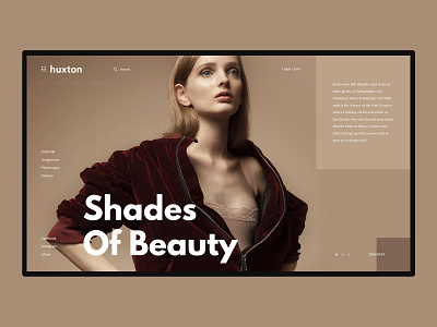 The Huxton Hero Concept clean clear design concept creative design ecommerce fashion hero area hero banner logo minimal minimal art photography photoshoot slider slider design slider hero typography ui ux