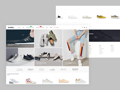 Ocolus Amazing E-Commerce Woocommerce Theme creative creative design design ecommerce footwear hero area market minimal minimal branding multipurpose ocolus theme design theme for wordpress theme forest typography ui ux wordpress wordpress blog theme wordpress design