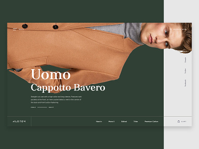 The Huxton Concept for Fashion creative design ecommerce fashion hero slider minimal slider theme forest ui ux wordpress