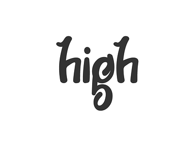 High Five #2 five hand high logo script text type typography writing